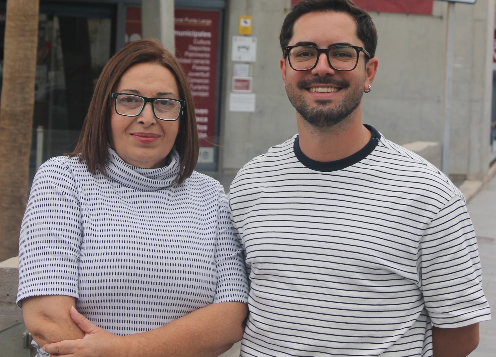 Los concejales de CC en Candelaria, Ángela Cruz y Yeray Padilla.//Cedida